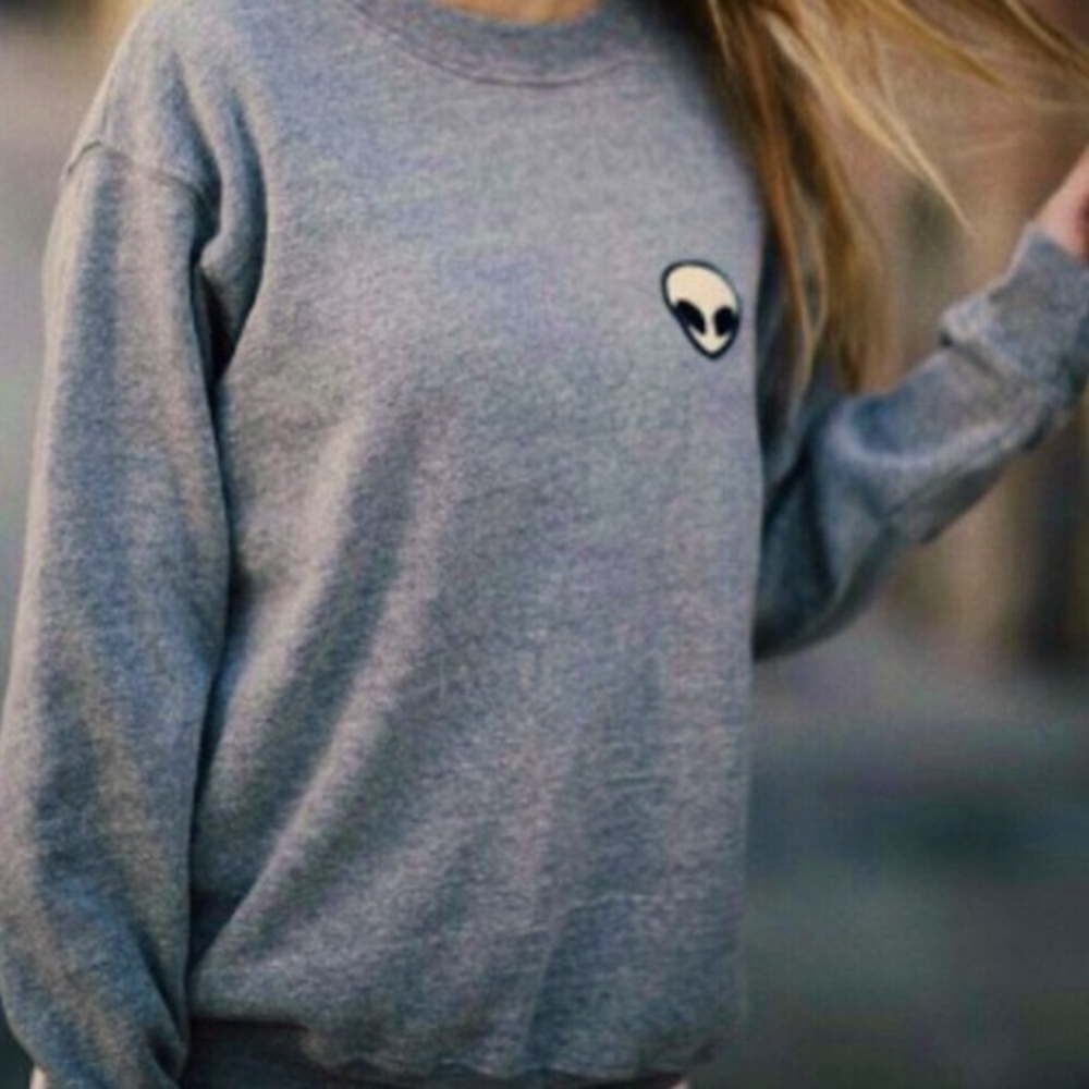 Rare Brandy Melville Alien Sweatshirt